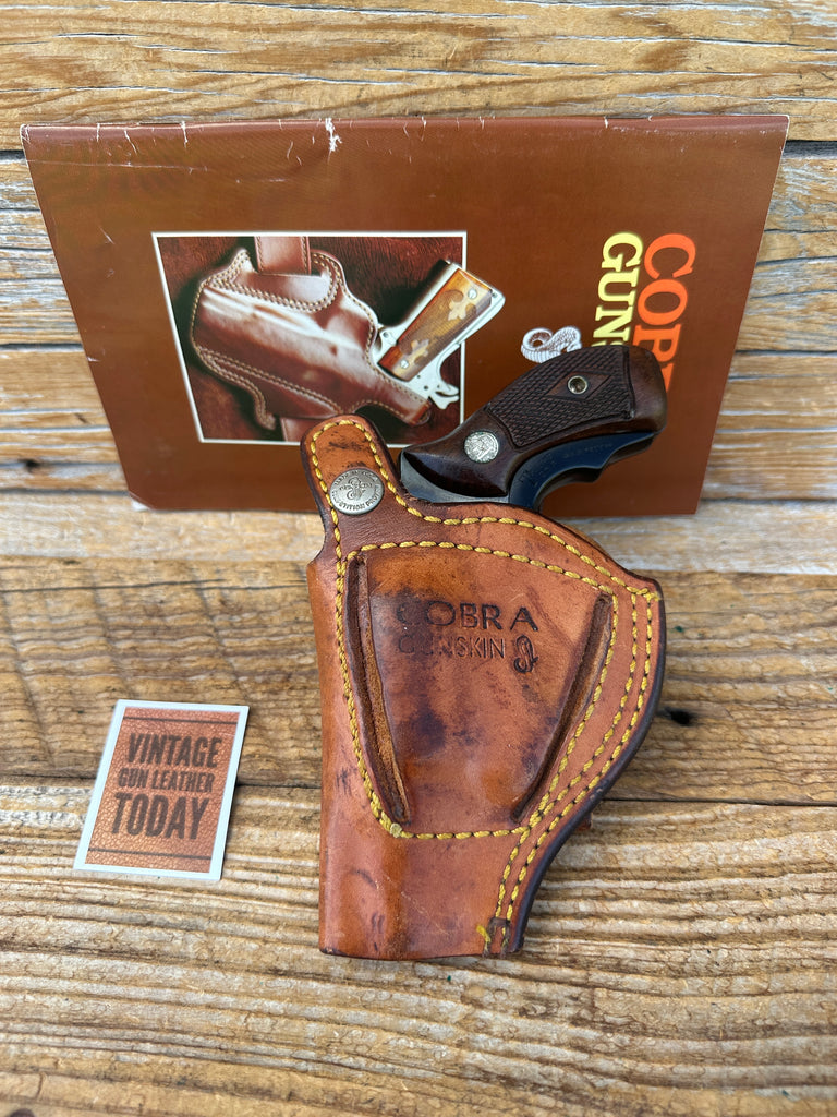 Vintage Cobra Brown Leather IWB Holster For S&W Mod 36 Chiefs Special Right