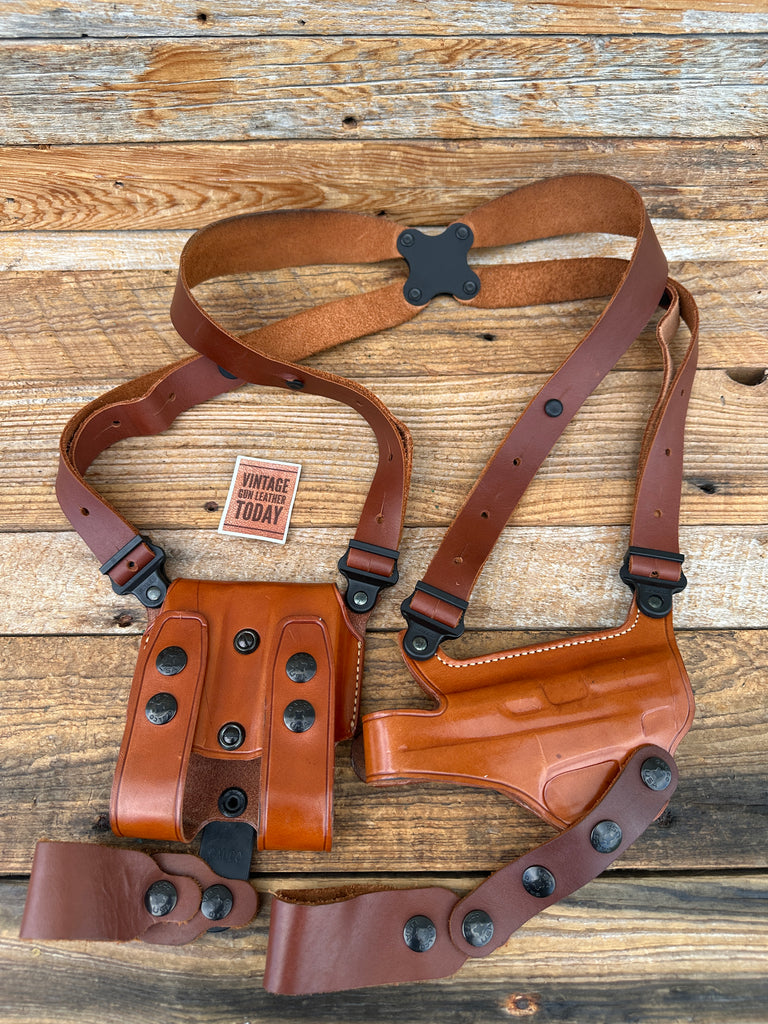 GALCO Miami Classic Brown Leather Shoulder Holster For S&W M&P Shield 9 / 40