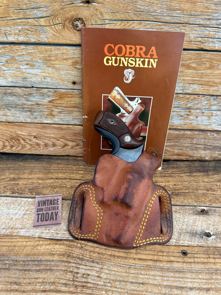 Vintage Cobra / Paul's Bronx Brown Leather Holster For S&W Mod 36 Chief Special