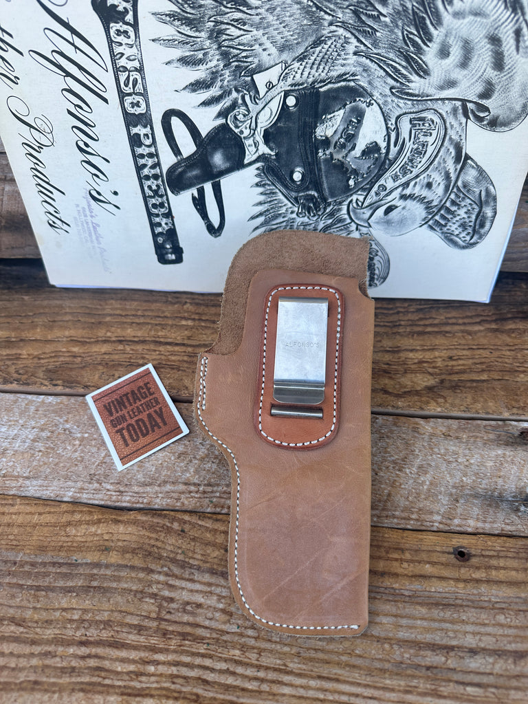 Vintage Alfonsos Brown Leather IWB  Holster for Colt 45 1911 Commander Right #5