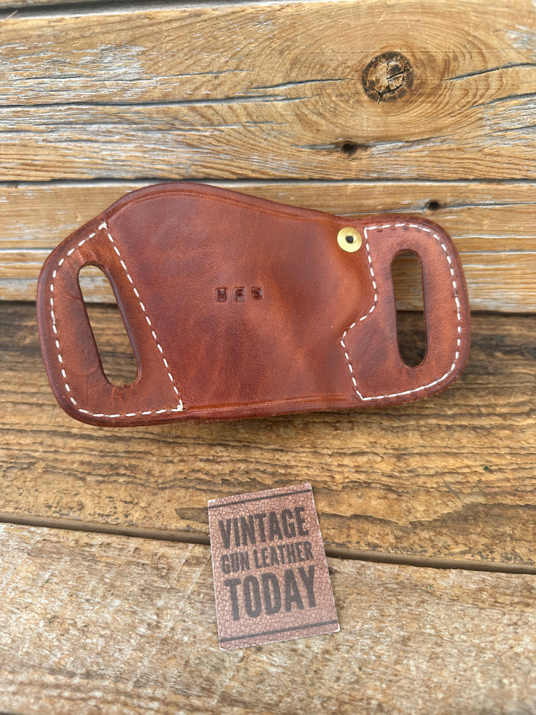 El Paso Saddlery High Slide Brown Leather OWB Holster fro S&W M&P 9