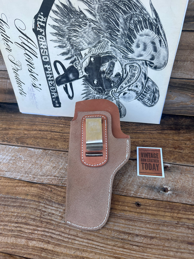 Alfonsos  Brown Leather IWB Holster For S&W 59 or 39 With Round Trigger Left #4