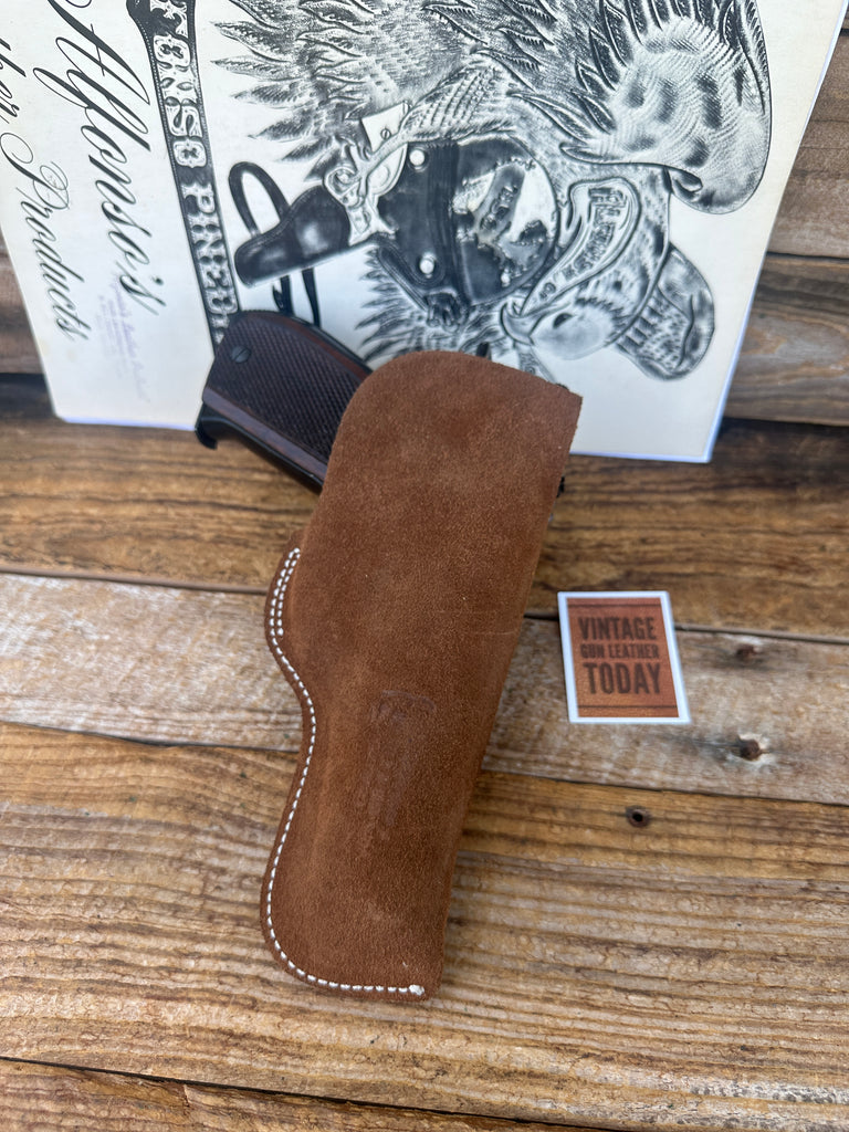 Alfonsos  Brown Leather IWB Holster For S&W 59 or 39 With Round Trigger Left #5