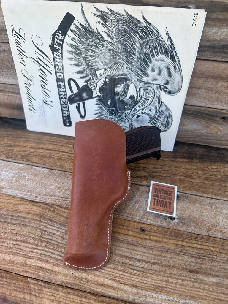Alfonsos  Brown Leather IWB Holster For S&W 59 or 39 With Round Trigger Left #6