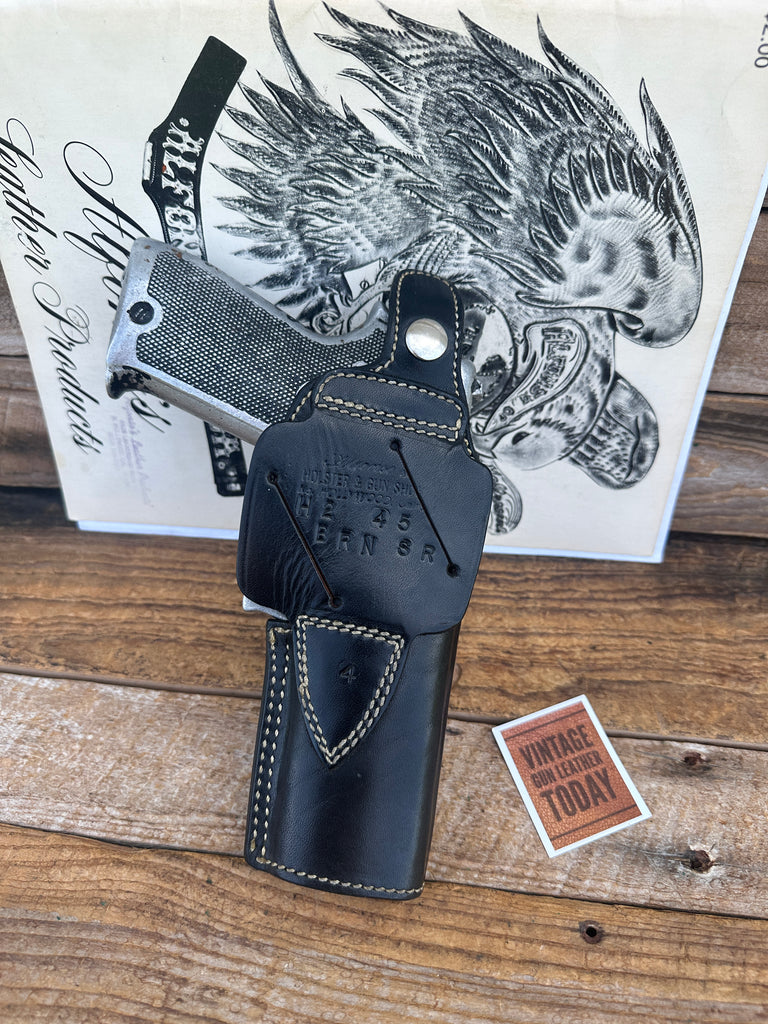 Alfonsos Black Basket Leather Lined Holster For Browning Sauer Strong Cross