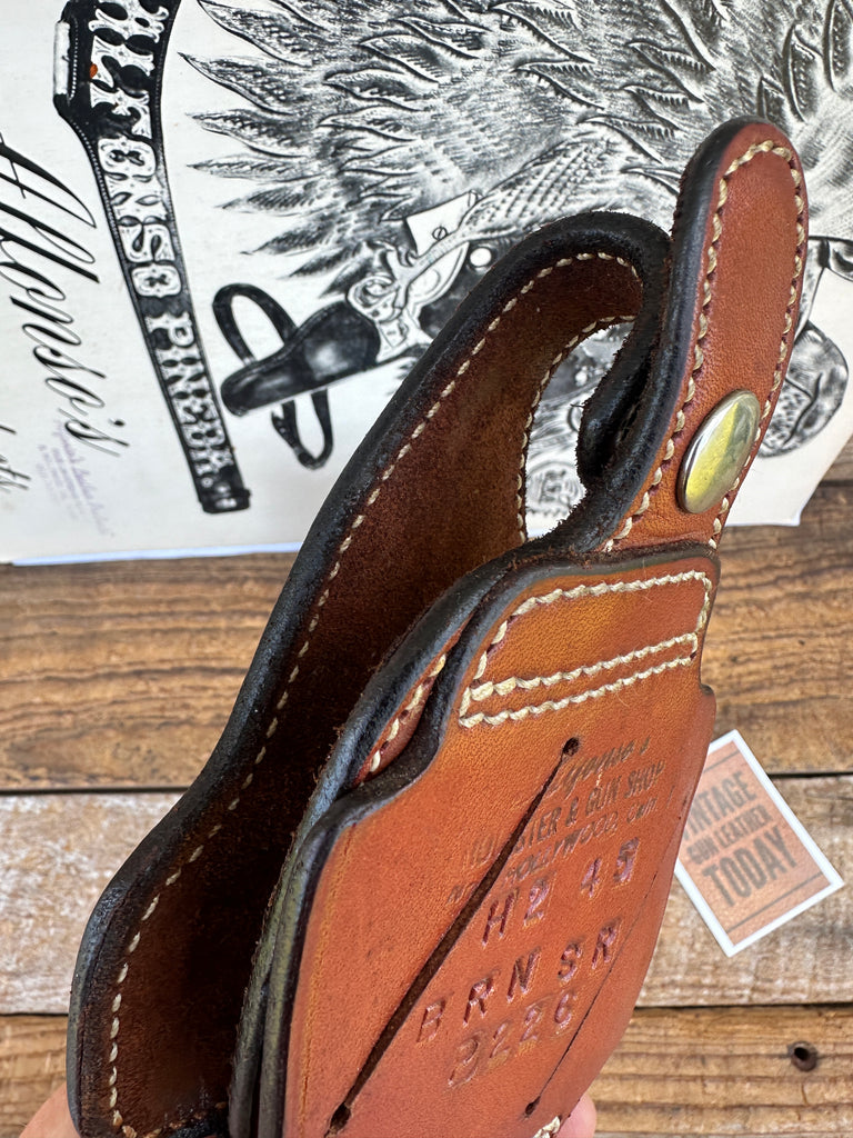 Alfonsos Brown Leather Suede Lined Holster For Browning Sauer Strong Cross Left