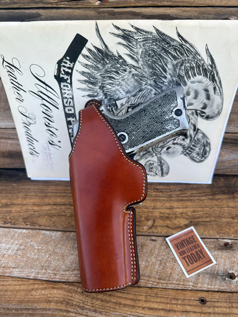 Alfonsos Brown Leather Suede Lined Holster For Browning Sauer Strong Cross Left
