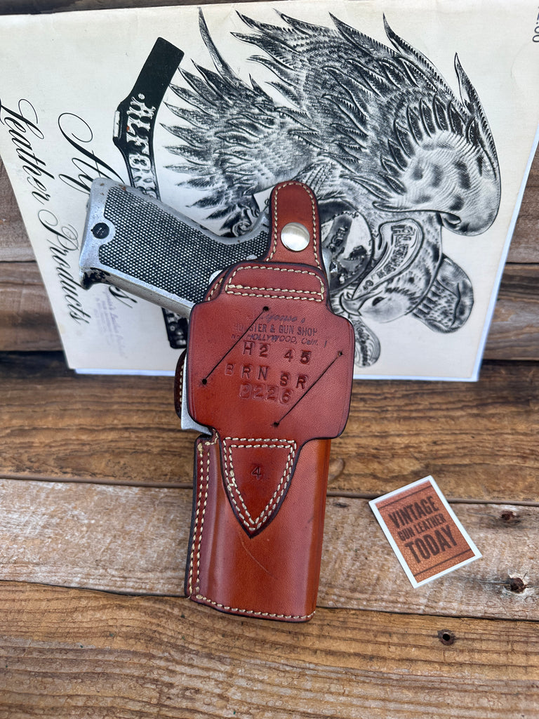 Alfonsos Brown Leather Suede Lined Holster For Browning Sauer Strong Cross Left