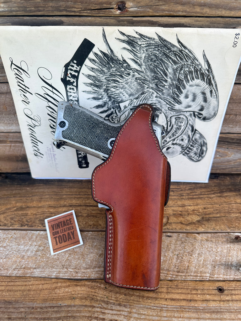 Alfonsos Brown Leather Suede Lined Holster For Browning Sauer Strong Cross RT