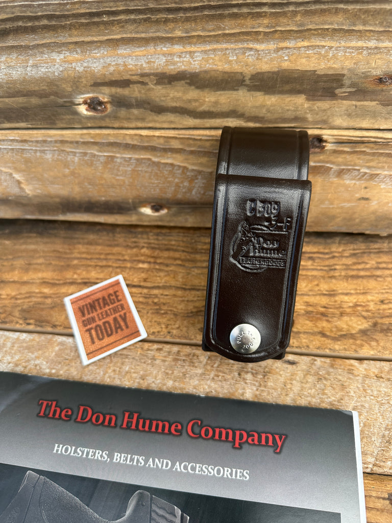 Don Hume Brown Leather Police Duty OC Mace Holder For MK3 MK III Sabre Hook Loop