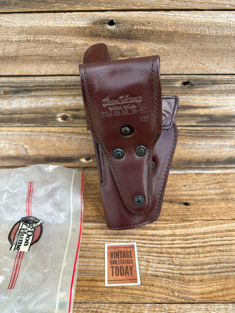 Don Hume H746 Brown Basket Leather Lined Security Holster for Beretta 92 96