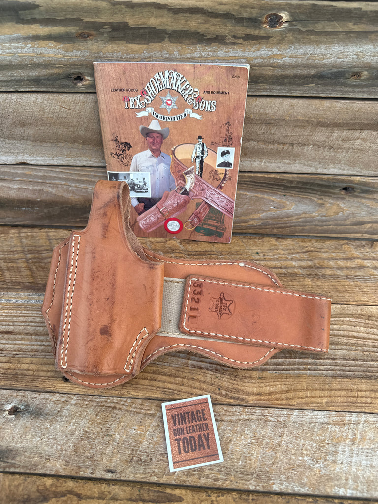 Tex Shoemaker Brown Leather Padded Ankle Holster Rig For Walther PPK PPKS