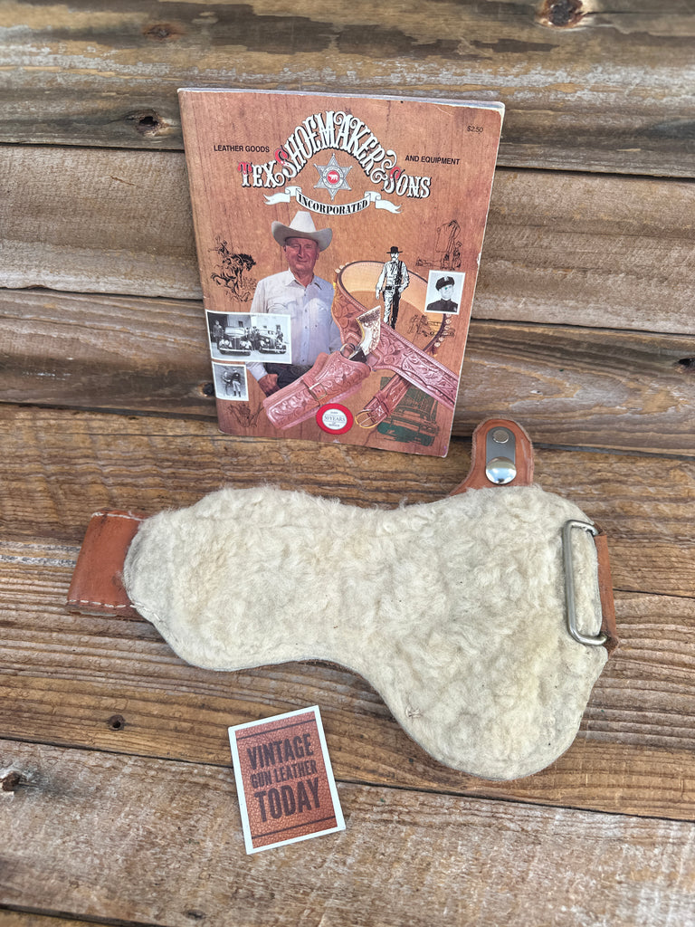 Tex Shoemaker Brown Leather Padded Ankle Holster Rig For Walther PPK PPKS