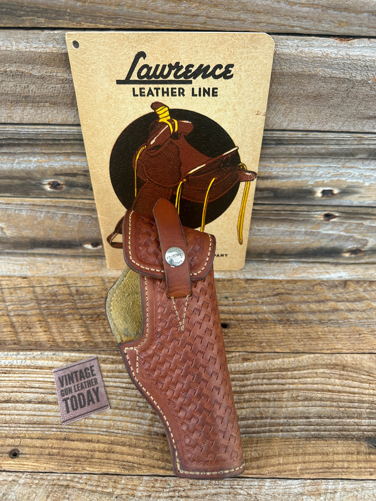 Lawrence 100BC  537 Basket Stamped Chamois Lined Holster for S&W 34 43 51 3 1/2"