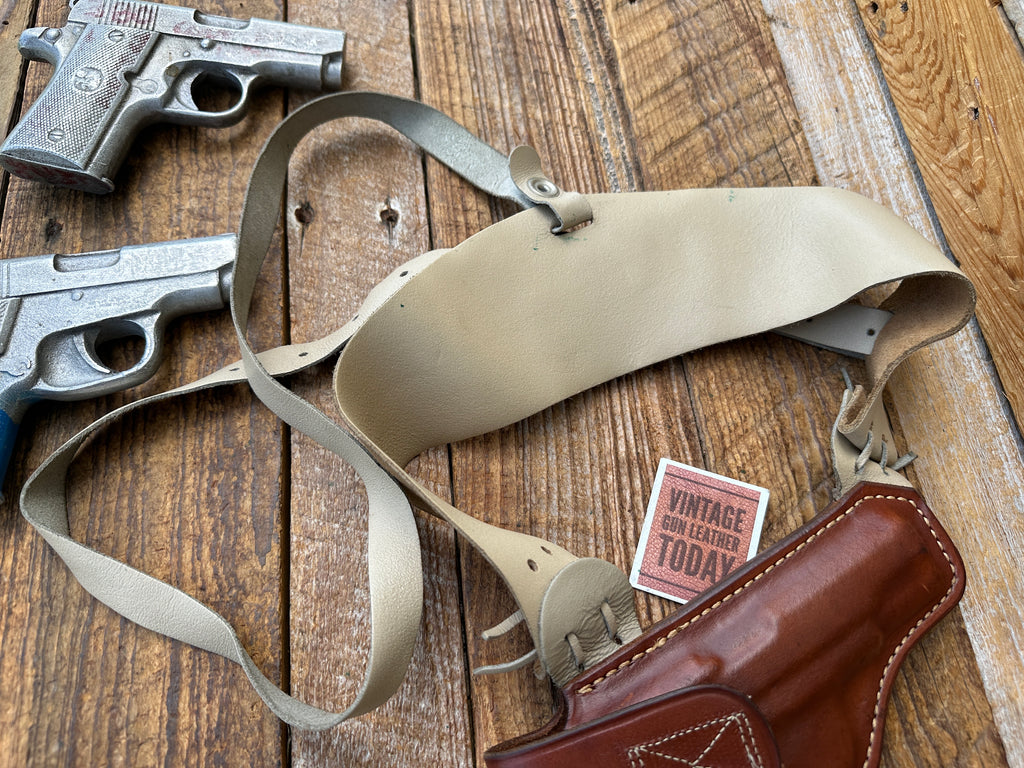 Safariland Brown Leather Shoulder Holster For Colt .380 Mustang Walther PP Colt