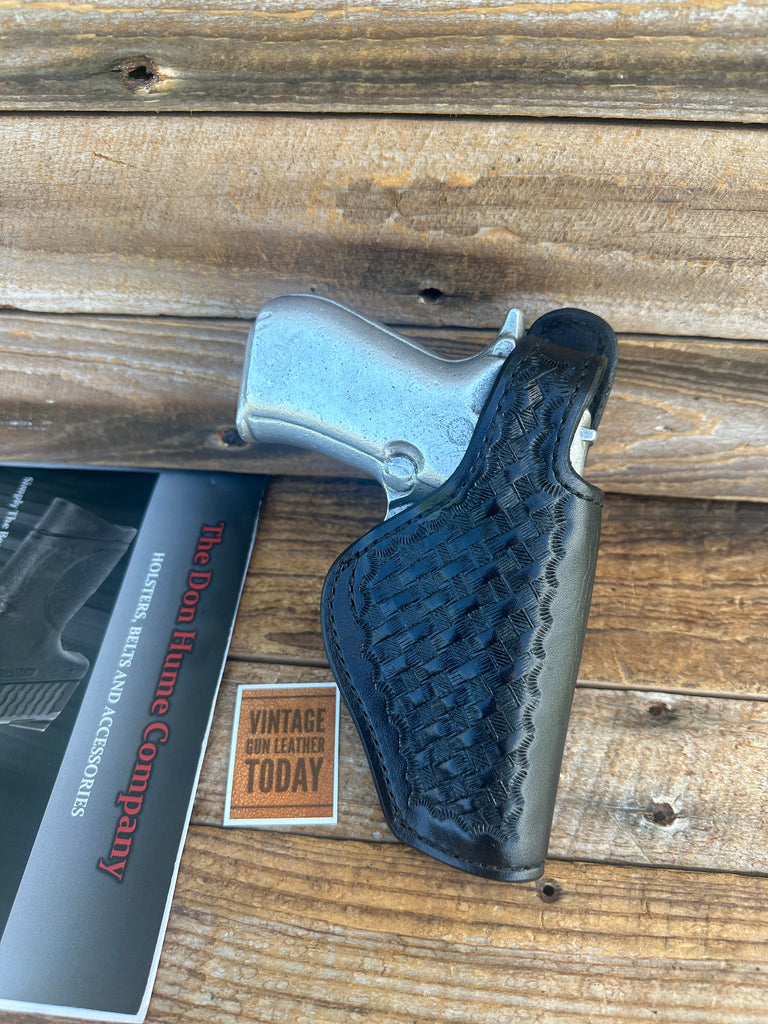 Don Hume H727 31  Black Leather Holster For Beretta 84 Cheetah Round Trigger