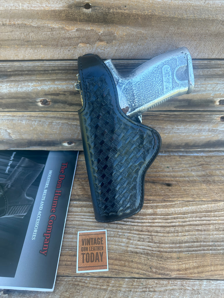 Vintage Don Hume Black OWB Basket Leather Holster For Heckler Koch HK USP 45