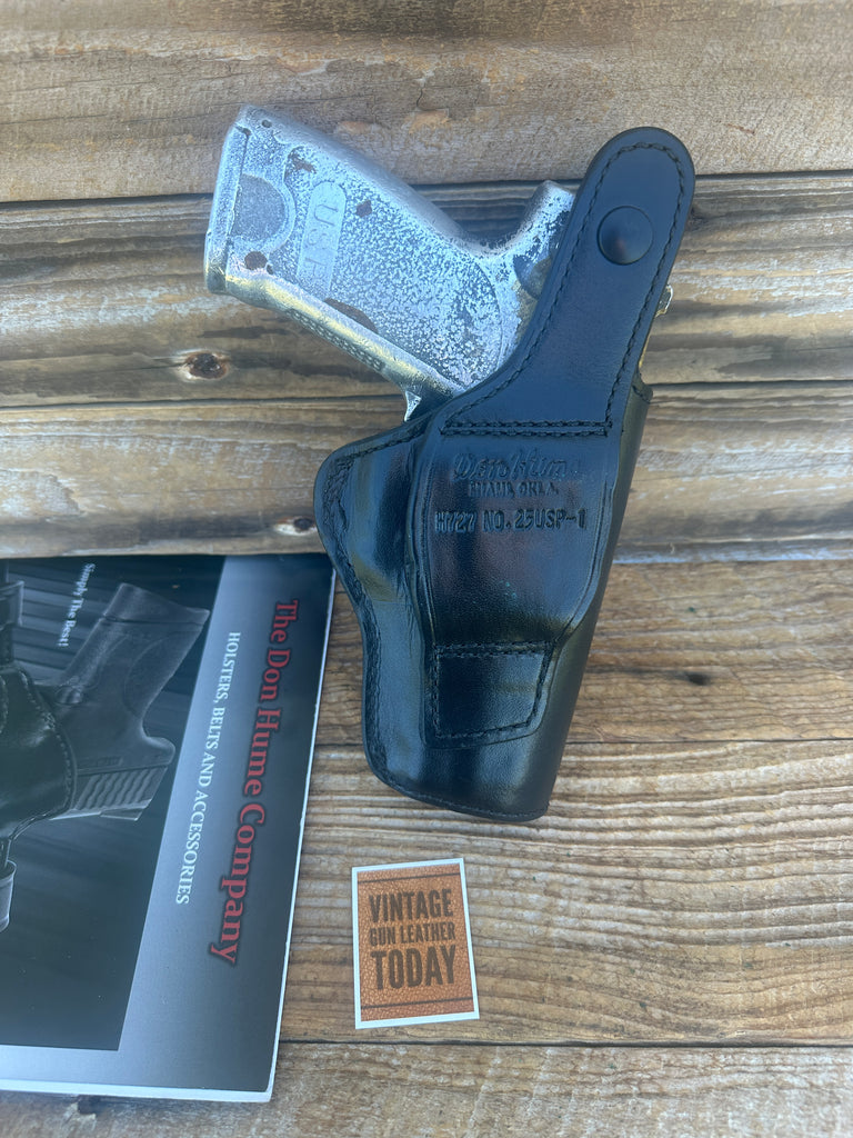 Vintage Don Hume Black OWB Basket Leather Holster For Heckler Koch HK USP 45