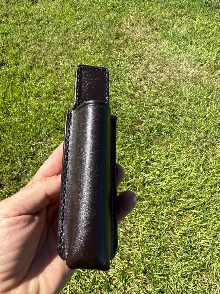 Don Hume MS BROWN Leather Police Duty Expandable Baton Holder For ASP 21"