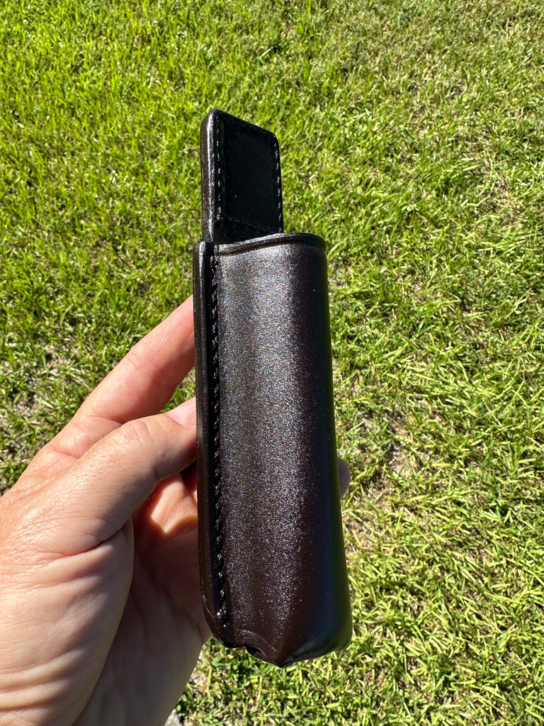 Don Hume MS BROWN Leather Police Duty Expandable Baton Holder For ASP 21"