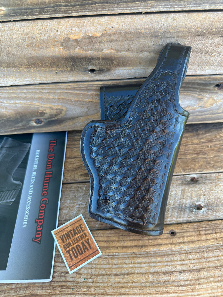 H738 Don Hume Brown Basket Leather Lined Duty Holster For Heckler H&K USP 9 40