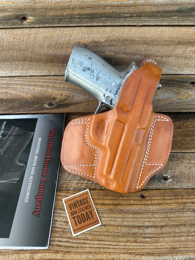 Vintage Don Hume Natural Brown Leather H721 30-1 OWB Holster For Sig P228 P229