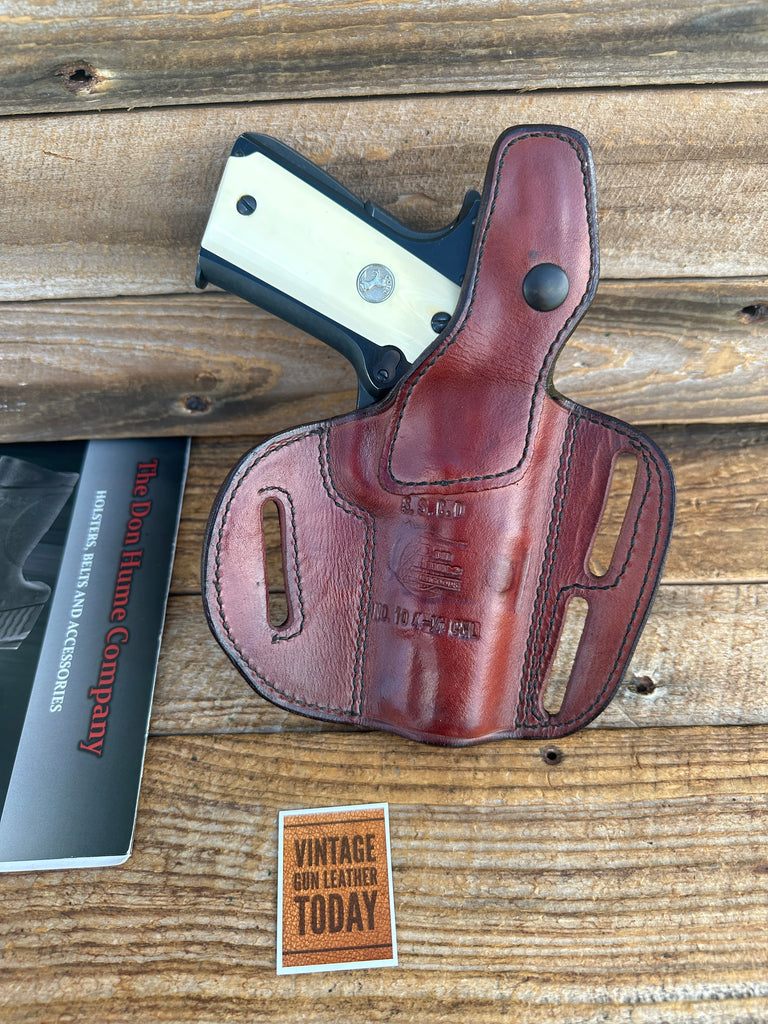 Don Hume SSCD Black leather 3 Slot OWB Holster for Colt 45 1911 Commander LEFT