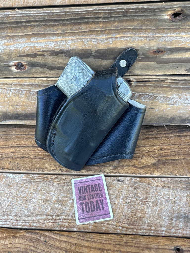 Vintage Triple K Black, Wool Padded Ankle Holster For Colt 1908 Vest Pocket