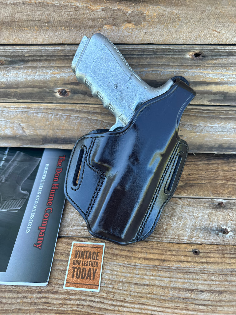 Vintage Don Hume MS  Brown Leather H721 36 4 1/2 OWB Holster For GLOCK 17 22 31