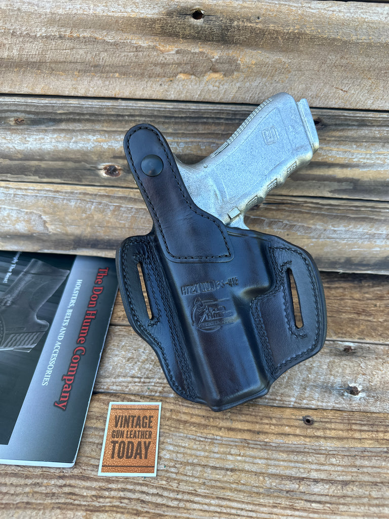 Vintage Don Hume MS  Brown Leather H721 36 4 1/2 OWB Holster For GLOCK 17 22 31