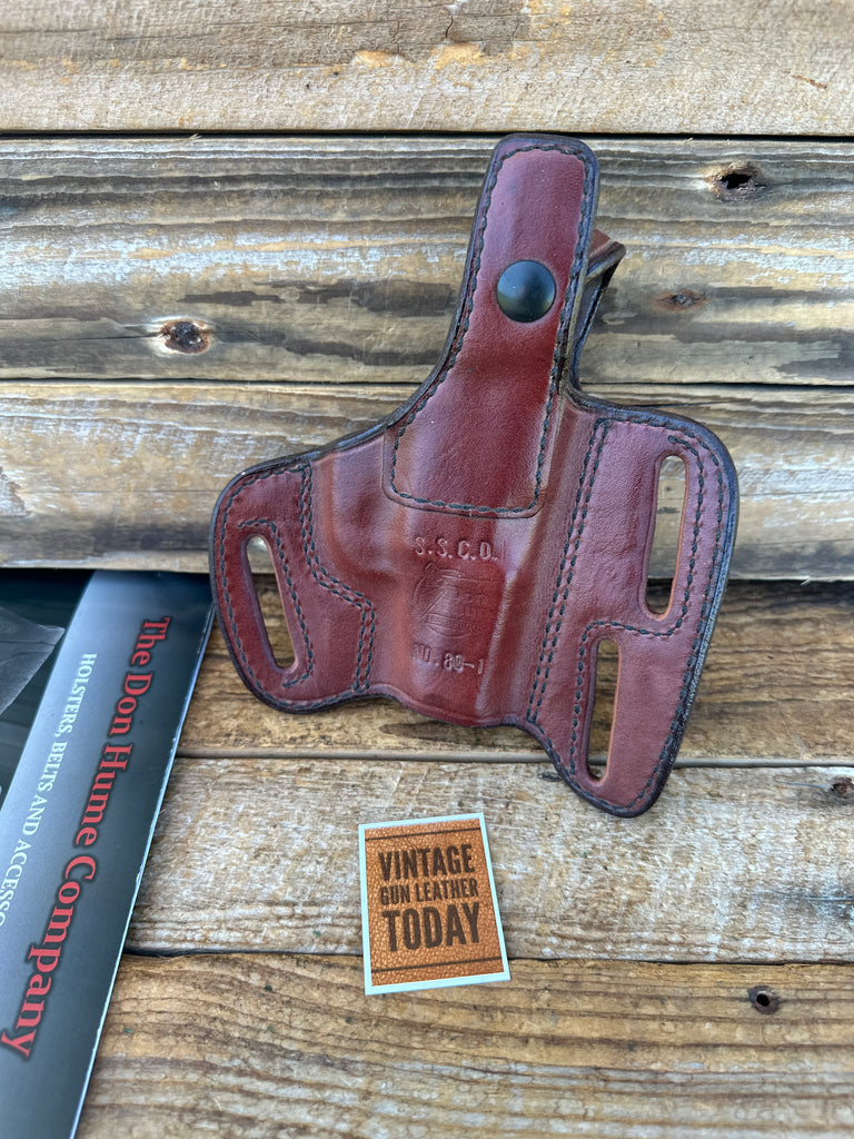 Don Hume SSCD Saddle Brown Leather 3 Slot OWB Holster for Kel Tec P11