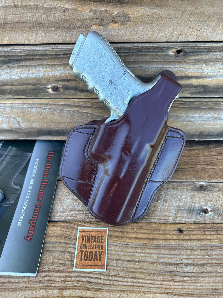 Vintage Don Hume DH  Brown Leather H721 36 4 1/2 OWB Holster For GLOCK 17 22 31