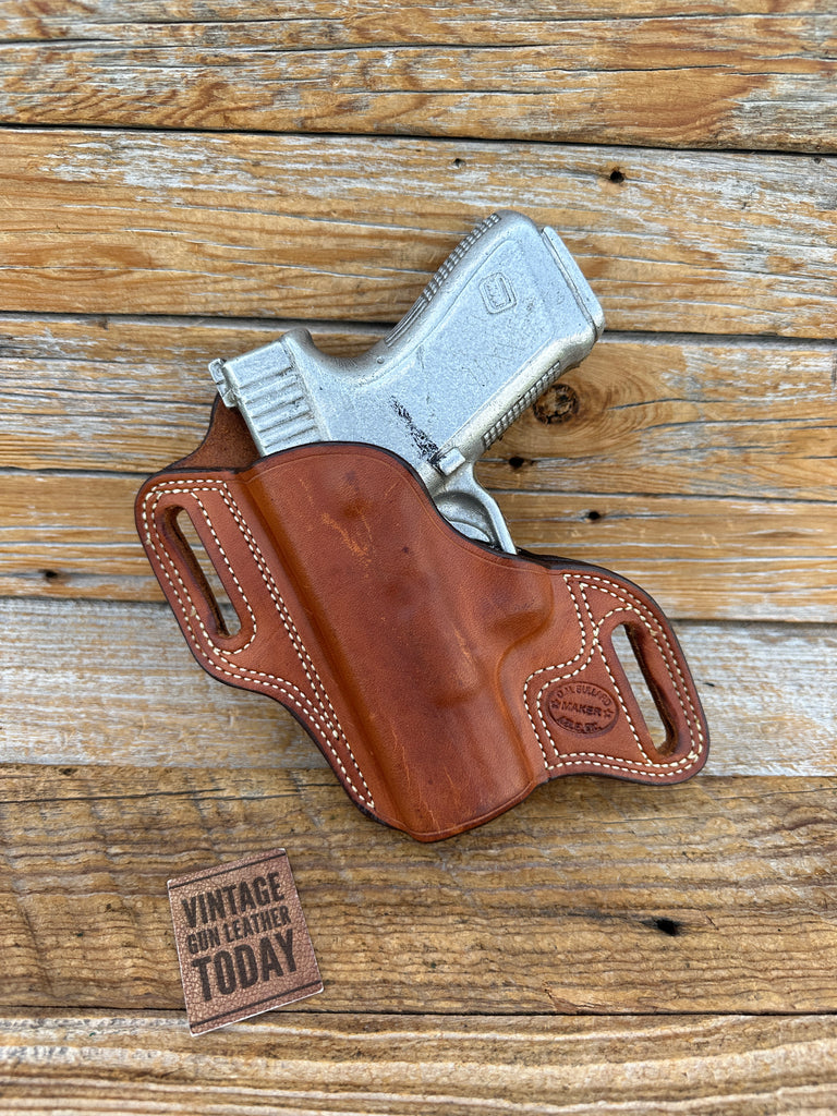 Bullard Brown Leather OWB Custom Bodyguard Holster For GLOCK 19 23 32 Left