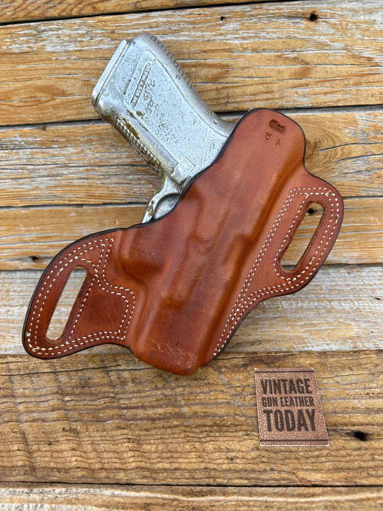 Bullard Brown Leather OWB Custom Bodyguard Holster For GLOCK 19 23 32 Left