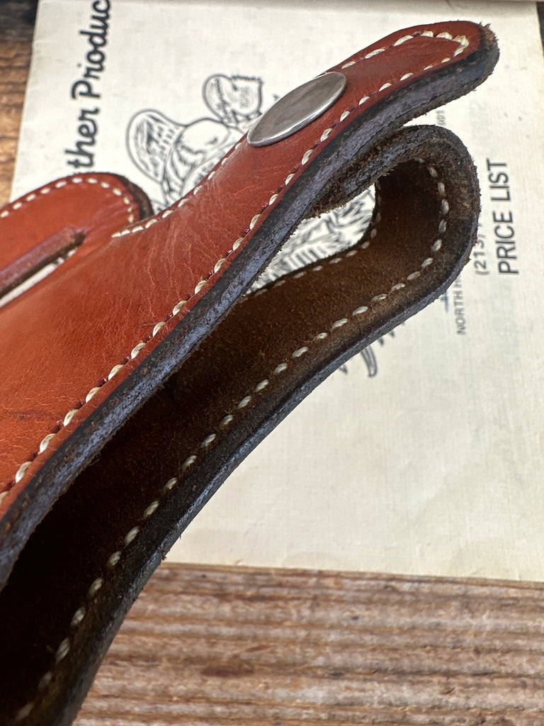 Alfonsos Brown Plain Leather Suede Lined Holster for Colt Commander .45 Right