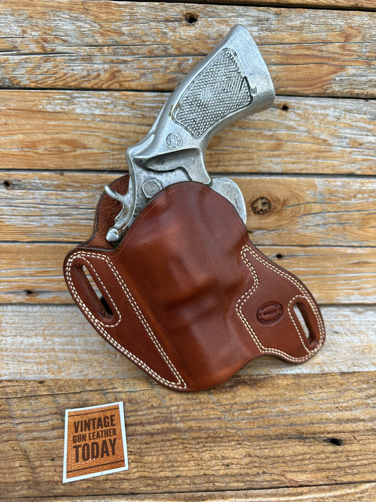 Bullard Brown Leather OWB Custom Bodyguard Holster For 3" S&W Large N Revolver