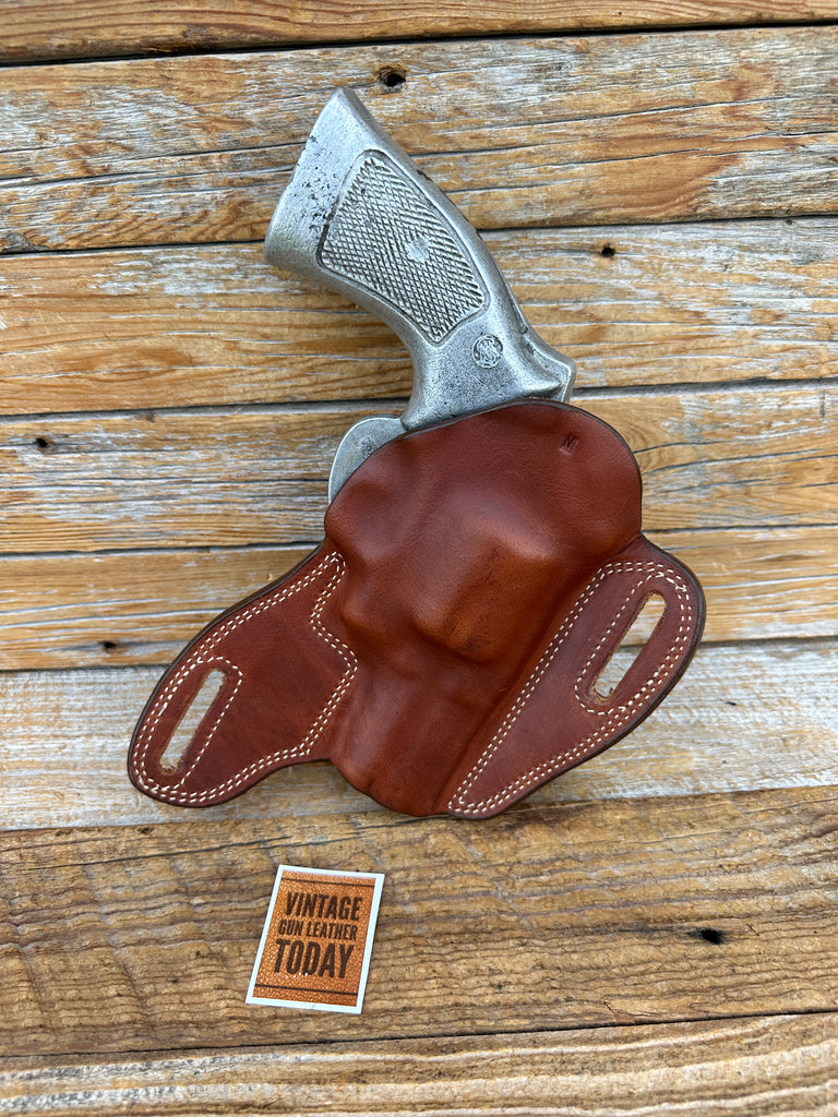 Bullard Brown Leather OWB Custom Bodyguard Holster For 3" S&W Large N Revolver