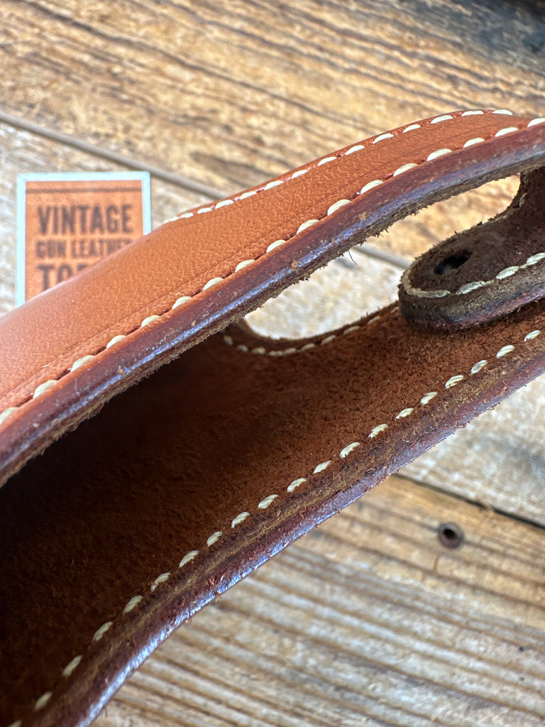 Alfonsos Brown Plain Leather Suede Lined Holster for Colt Commander .45 Left