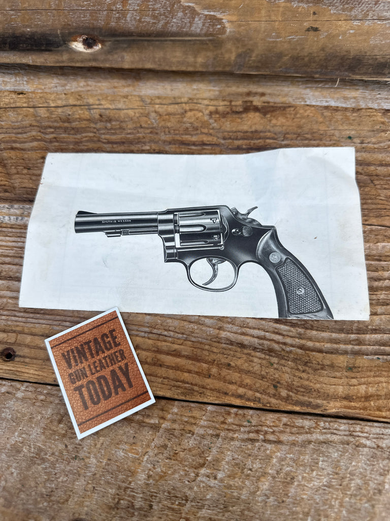 1955 Factory Original Smith & Wesson Model 10 M&P Manual S&W