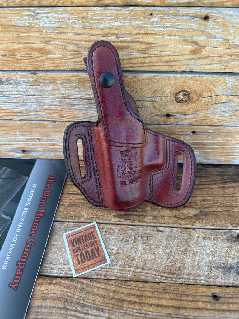 Vintage Don Hume Brown Leather H721 36-39 OWB Holster For GLOCK G39