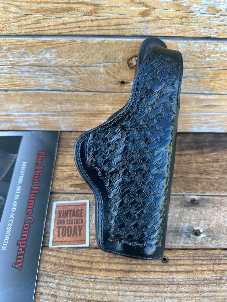 Vintage Don Hume Black OWB Basket Leather Holster For Smith Wesson 4563 TSW