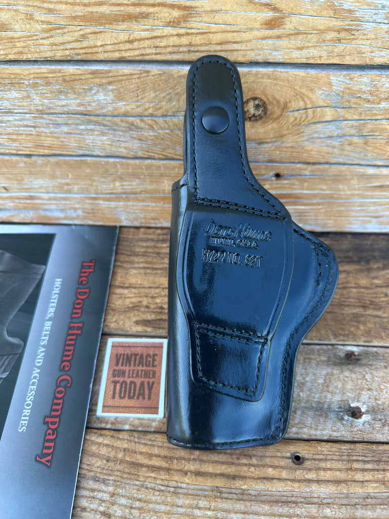 Vintage Don Hume Black OWB Basket Leather Holster For Smith Wesson 4563 TSW