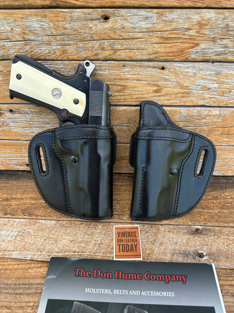 Vintage Don Hume Black Leather OWB Holster 009K For Colt 5" 1911 Government