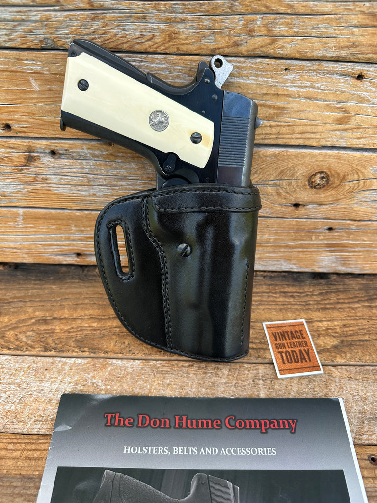 Vintage Don Hume Black Leather OWB Holster 009K For Colt 5" 1911 Government