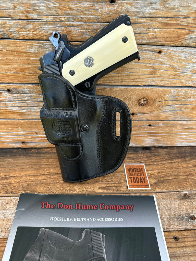 Vintage Don Hume Black Leather OWB Holster 009K For Colt 5" 1911 Government