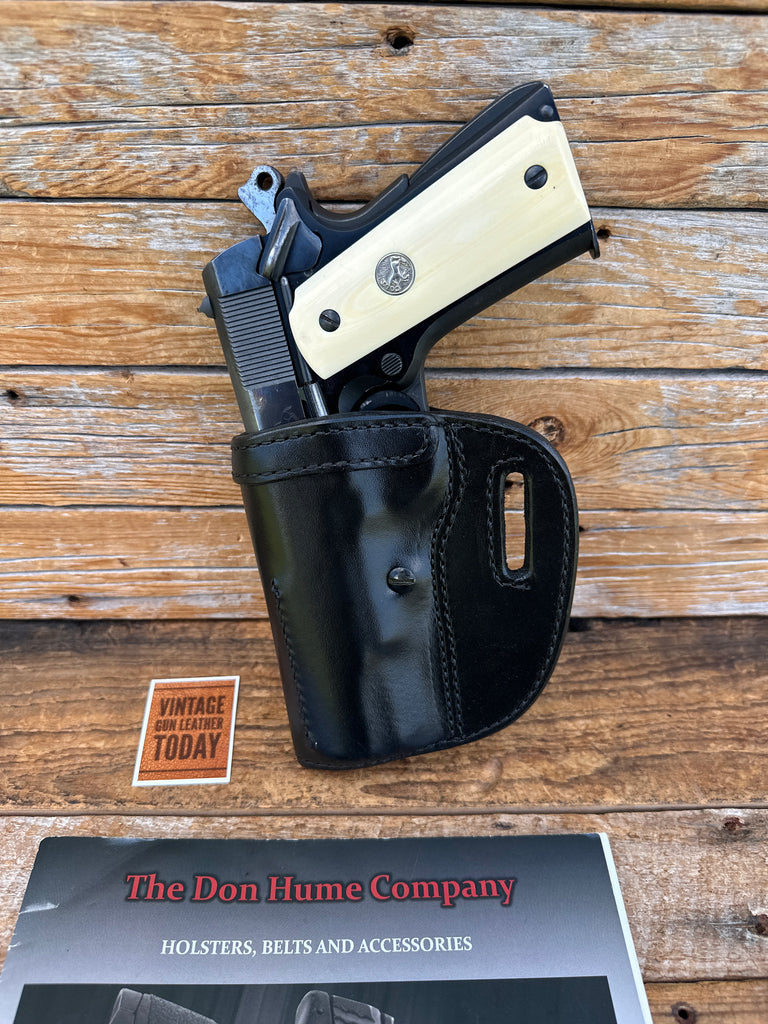 Vintage Don Hume Black Leather OWB Holster 009K For Colt 5" 1911 Government
