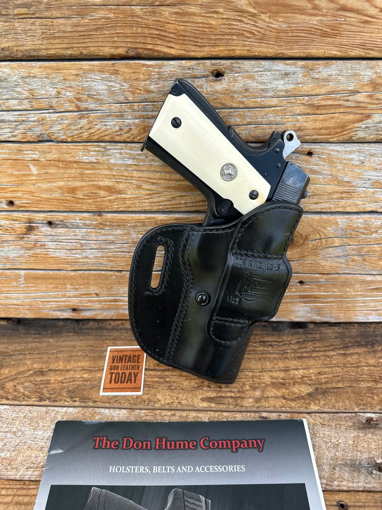 Vintage Don Hume Black Leather OWB Holster 009K For Colt 5" 1911 Government