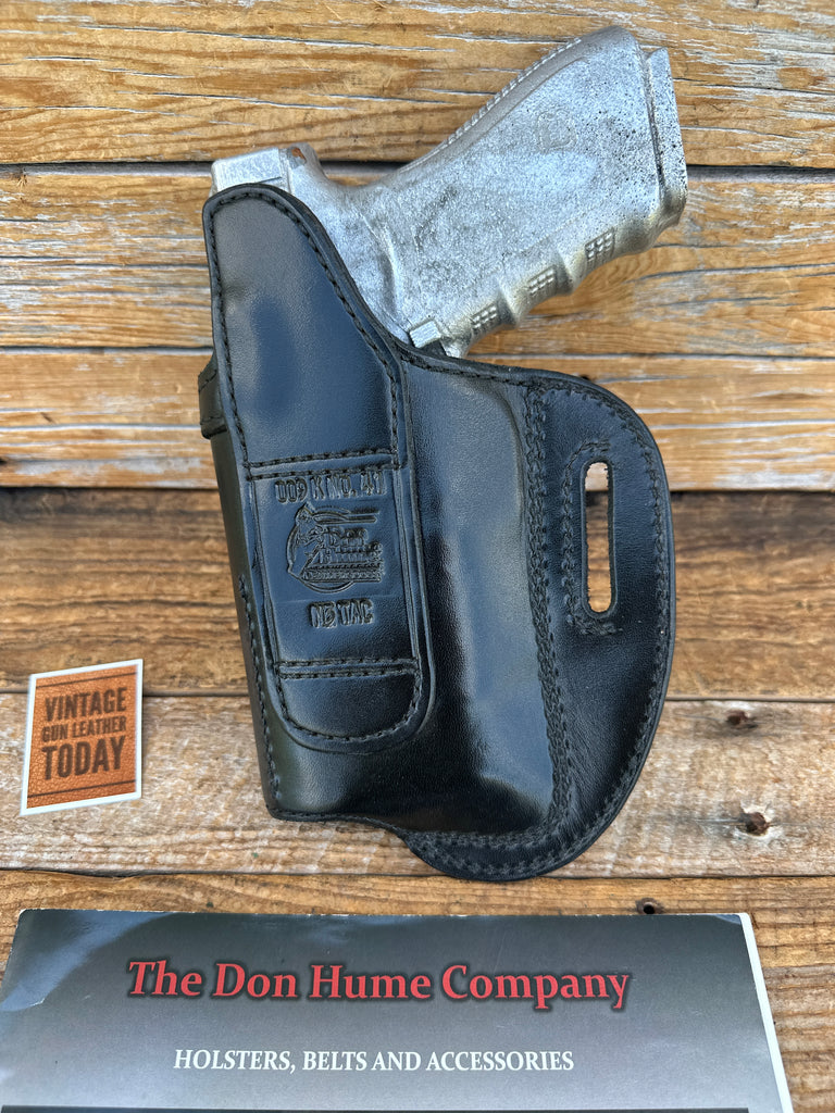 Vintage Don Hume 009K Black leather OWB Holster For GLOCK 20 21 M3 Light