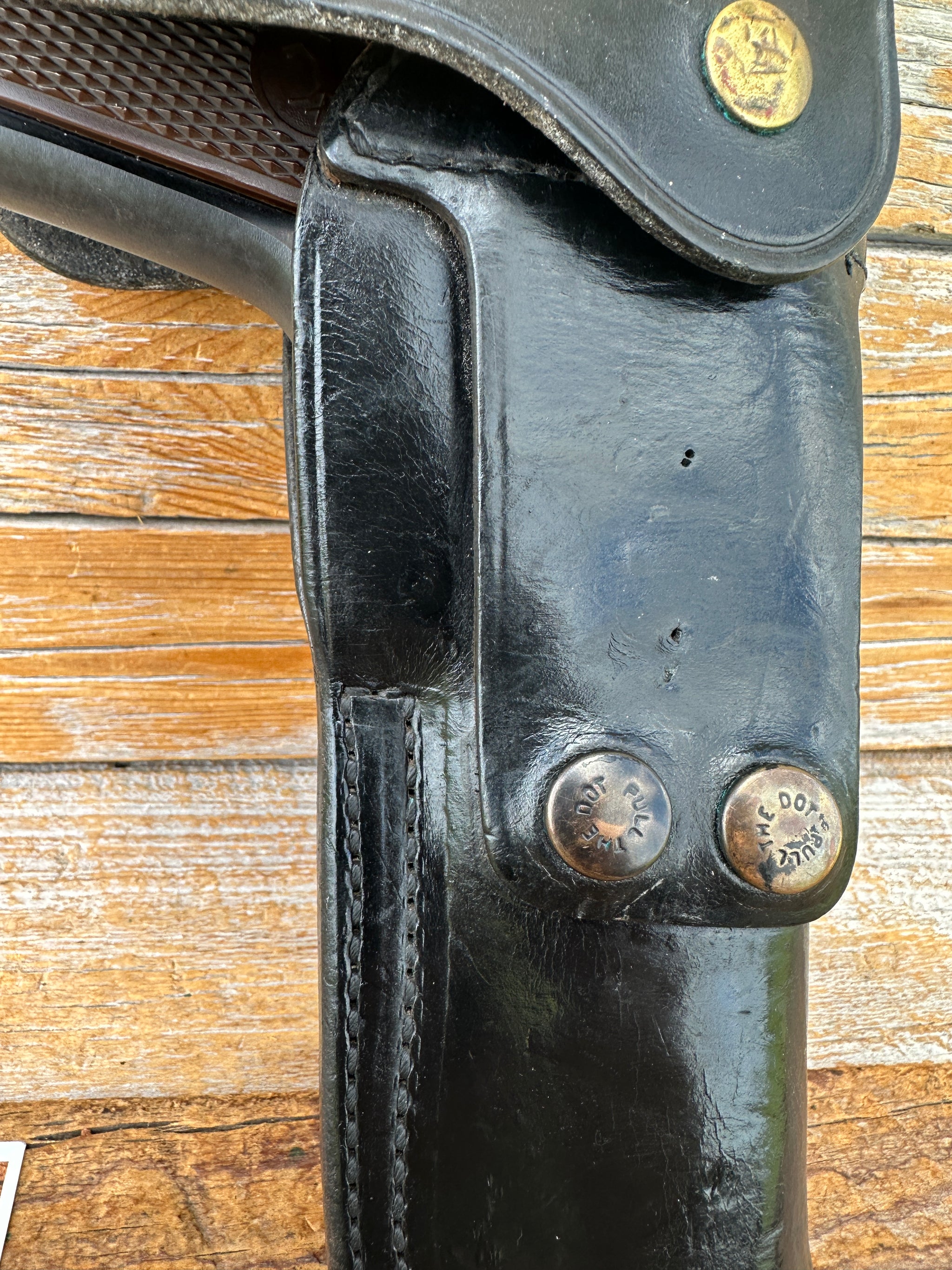 Vintage Bianchi M66 Black Us Military Flap Holster For Colt 1911 Brow Vintagegunleather 