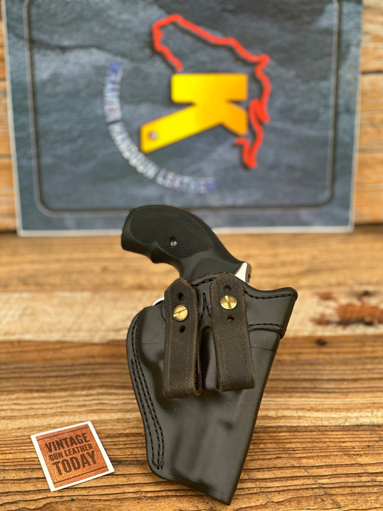 Kramer Black Horsehide Leather For Ruger SP101  2.25" Revolver IWB Holster
